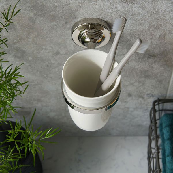 Vado Booth &amp; Co Axbridge Nickel Tumbler and Holder #2