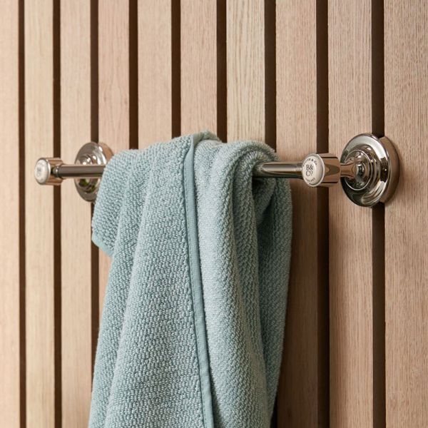 Vado Booth &amp; Co Axbridge Nickel Towel Rail 450mm #2