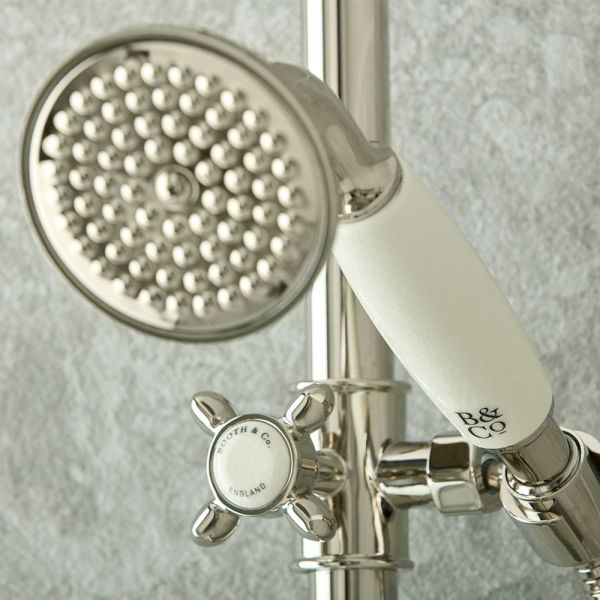 Vado Booth &amp; Co Axbridge Nickel Slider Rail Shower Kit #2
