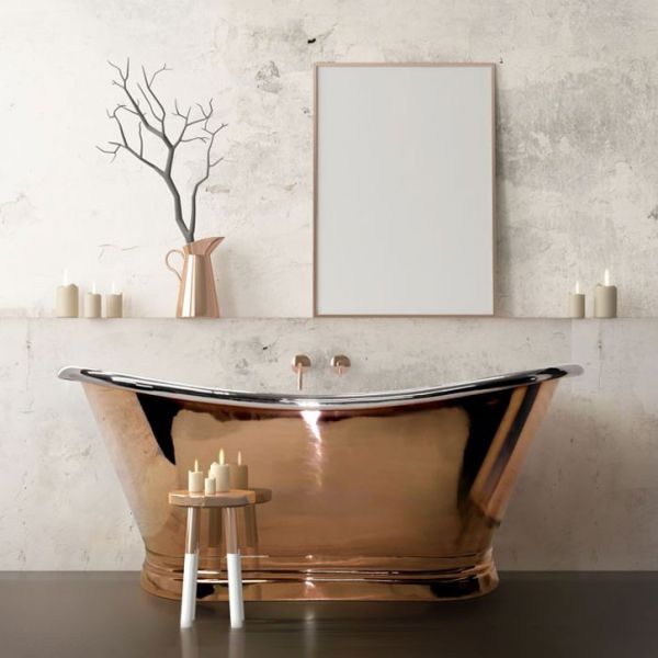 BC Designs 1700mm Nickel and Copper Boat Bath BAC010