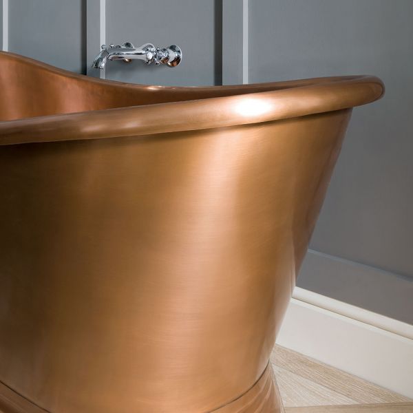BC Designs Antique Copper Freestanding Boat Bath 1700 x 725mm BAC046 #2