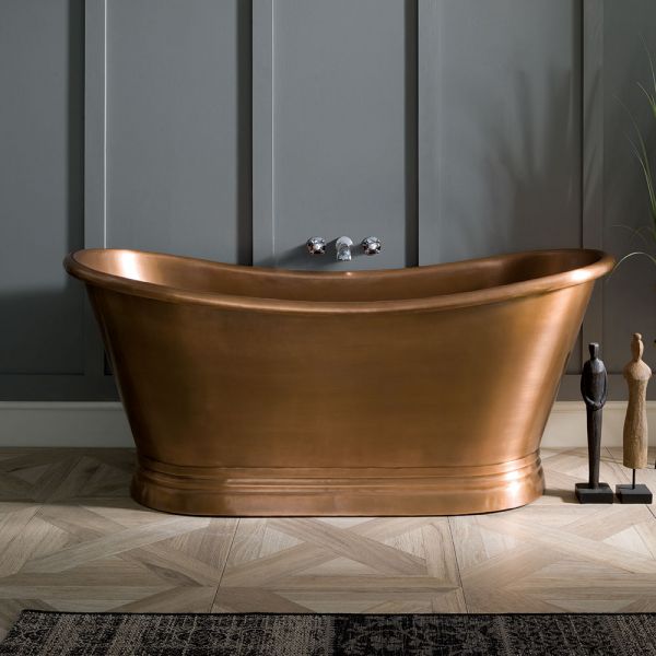 BC Designs Antique Copper Freestanding Boat Bath 1700 x 725mm BAC046 #3
