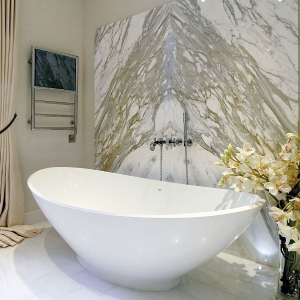 BC Designs Kurv Matt White Double Ended Freestanding Bath 1890 x 900 BAB006 #2