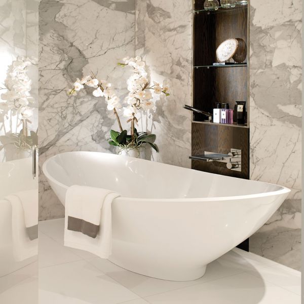 BC Designs Kurv Matt White Double Ended Freestanding Bath 1890 x 900 BAB006 #3