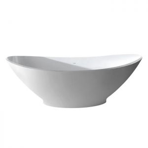 BC Designs Kurv Matt White Double Ended Freestanding Bath 1890 x 900 BAB006