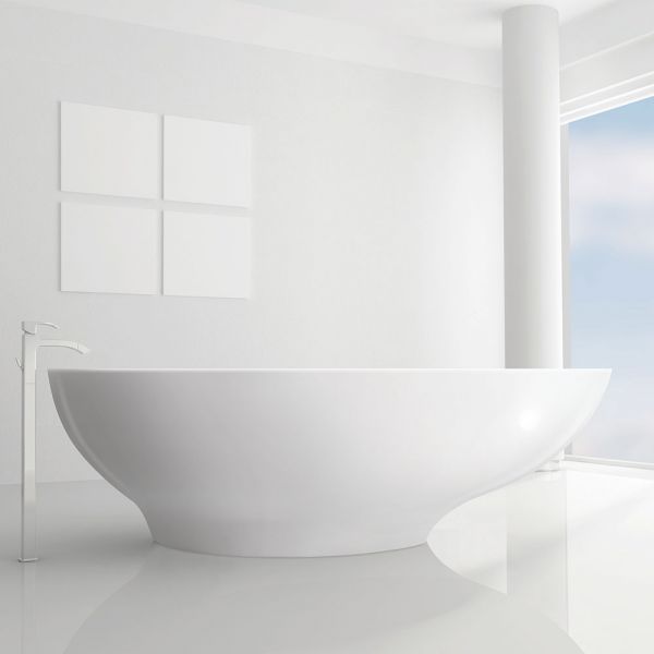 BC Designs Gio Egg Shaped Freestanding Bath 1645 x 935 BAB062 #4