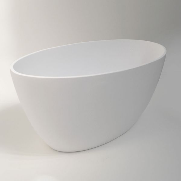 BC Designs Projekt Esseta Polished White Double Ended Freestanding Bath 1510 x 760 BAB071 #3