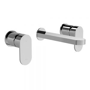 BC Designs Chelmsford Chrome Wall Mounted 3 Hole Wall Mounted Basin Mixer Tap