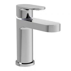 BC Designs Chelmsford Chrome Mini Basin Mixer Tap with Push Button Waste