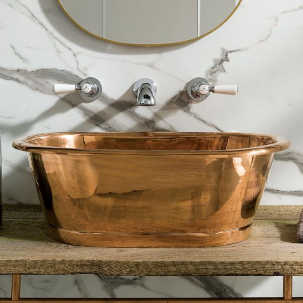 BC Designs Copper Countertop Basin 530 x 345mm BAC050