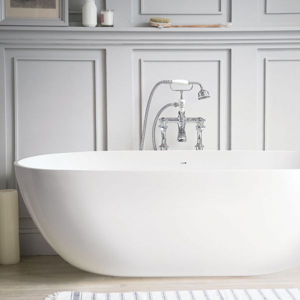 BC Designs Crea Double Ended Freestanding Bath 1665 x 780 BAB076 #5