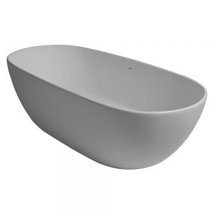 BC Designs Crea Matt White Double Ended Freestanding Bath 1665 x 780 BAB077