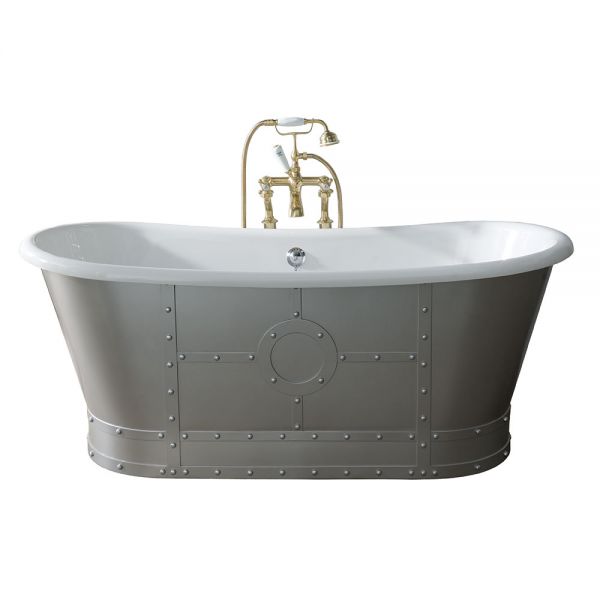 BC Designs Industrial Freestanding Boat Bath 1730 x 690mm BAS060 #4