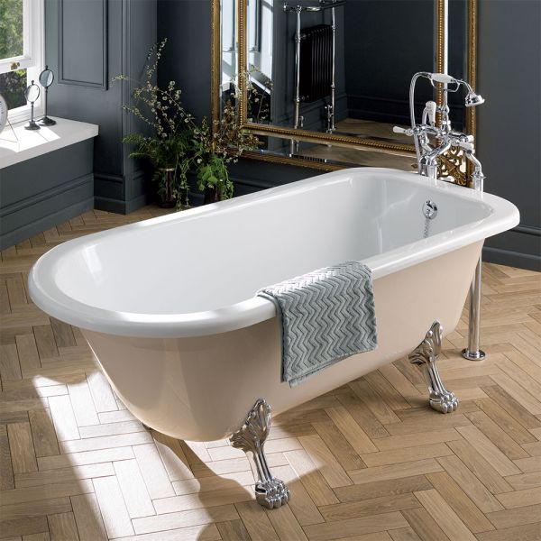 BC Designs Mistley Freestanding Single Ended Roll Top Bath 1700 x 750mm BAU057 #2