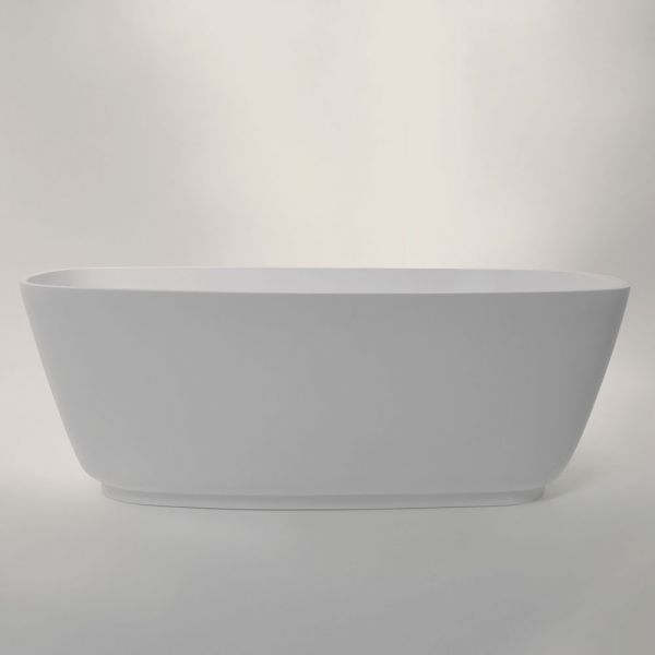 BC Designs Projekt Divita Matt White Double Ended Freestanding Bath 1495 x 720 BAB074 #3