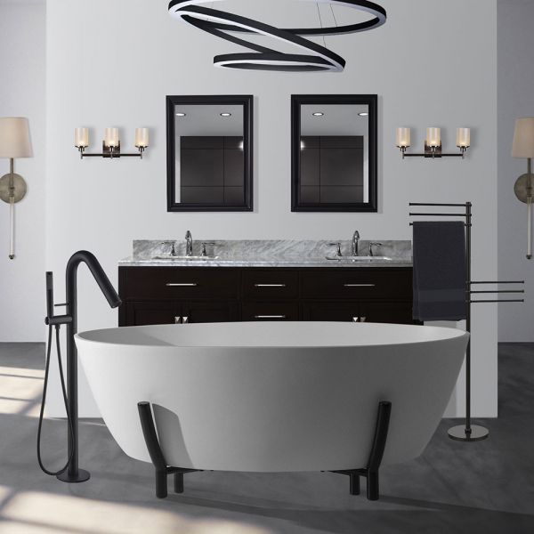 BC Designs Projekt Essex Matt White Double Ended Freestanding Bath 1510 x 760 BAB080 #2