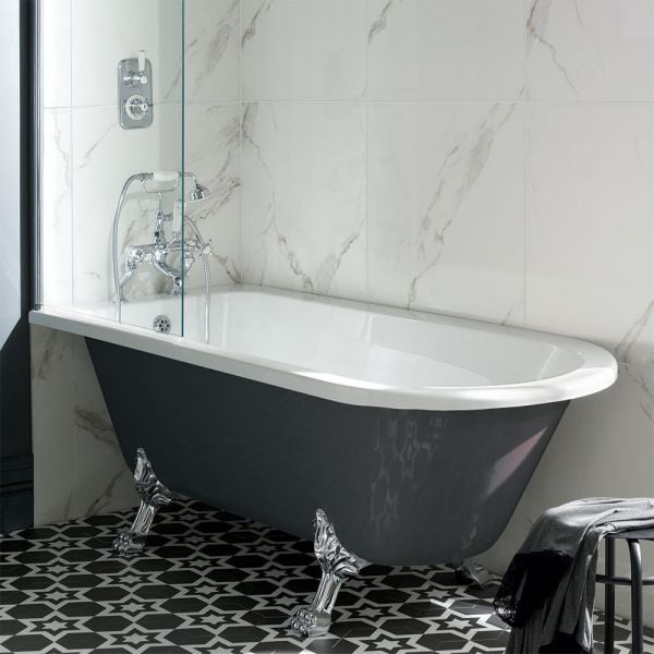 BC Designs Tye Traditional Single Ended Shower Bath 1700 x 750mm BAU076