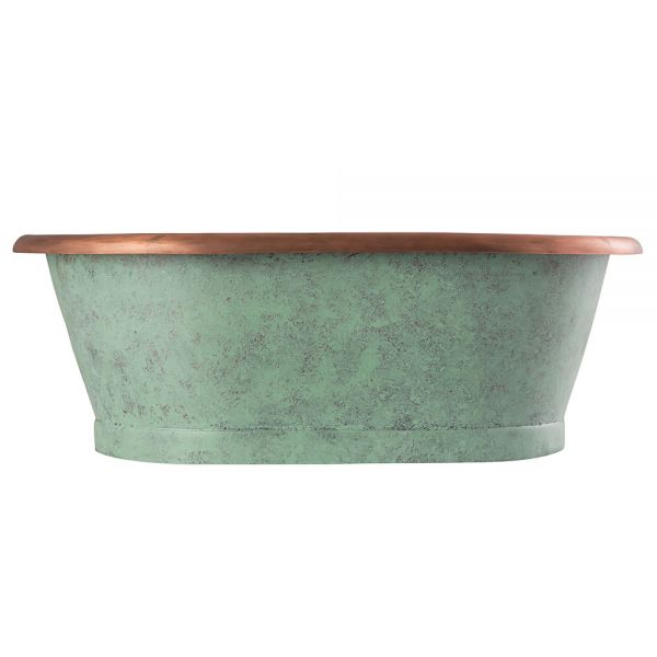 BC Designs Antique Copper and Verdigris Green Countertop Basin 530 x 345mm BAC053 #2