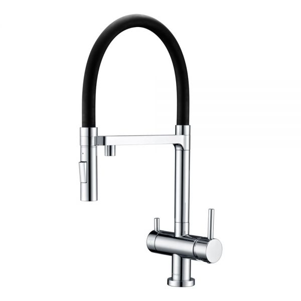 Clearwater Bellatrix Chrome Filtered Water Pull Out Kitchen Sink Mixer Tap