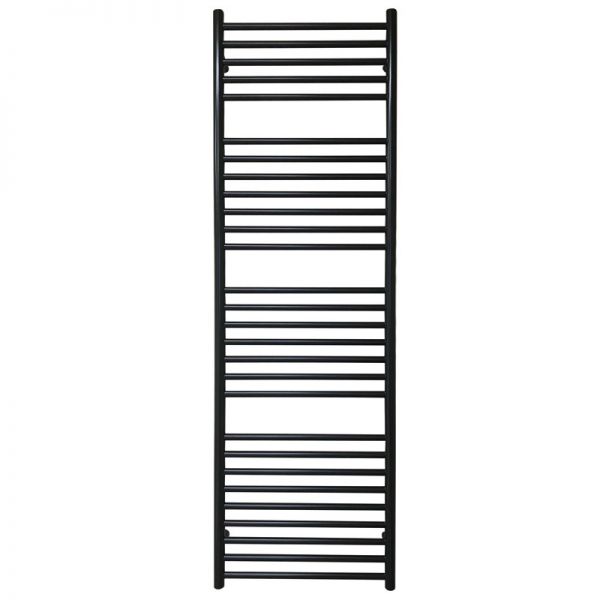 JIS Sussex Beacon Black 1650mm x 520mm ELECTRIC Stainless Steel Towel Rail