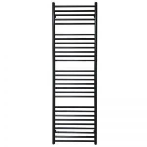 JIS Sussex Beacon Black 1650mm x 520mm ELECTRIC Stainless Steel Towel Rail