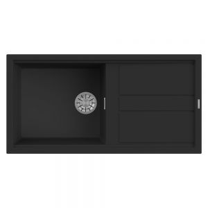 Reginox Best Black 1 Bowl Granite Kitchen Sink 1000 x 510mm
