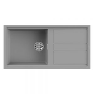 Reginox Best Grey 1 Bowl Granite Kitchen Sink 1000 x 510mm