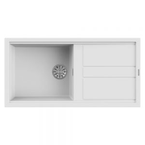 Reginox Best White 1 Bowl Granite Kitchen Sink 1000 x 510mm