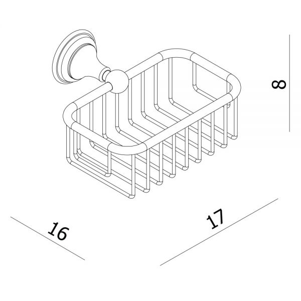 Crosswater Belgravia Soap Basket  BL044C #2
