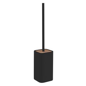 Gedy Ninfea Black and Bamboo Toilet Brush