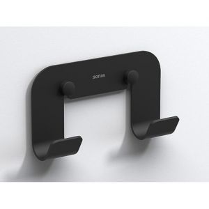 Sonia Quick Black Double Robe Hook