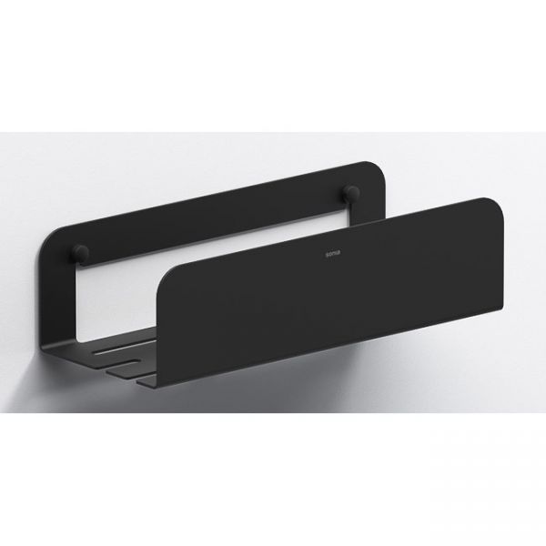 Sonia Quick Black 300mm Deep Shower Shelf