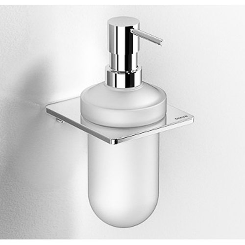 Sonia S6 Frosted Glass Soap Dispenser with Chrome Fixings BO185832