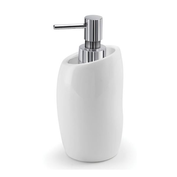 Gedy Iside Gloss White Freestanding Soap Dispenser