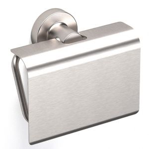 Sonia Tecno Project Brushed Nickel Toilet Roll Holder with Flap