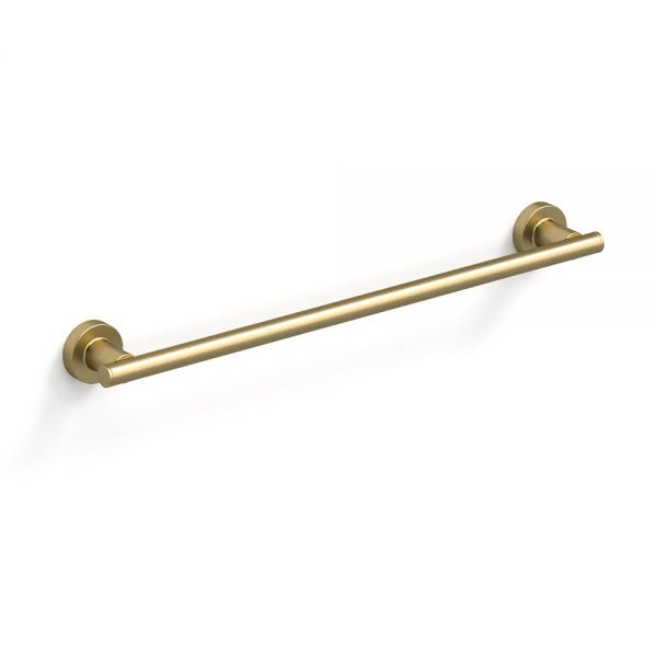 Sonia Tecno Project Brushed Brass Wall Mounted Towel Rail 510mm