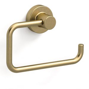 Sonia Tecno Project Brushed Brass Open Toilet Roll Holder