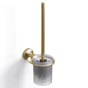 Sonia Tecno Project Brushed Brass WC Brush Set