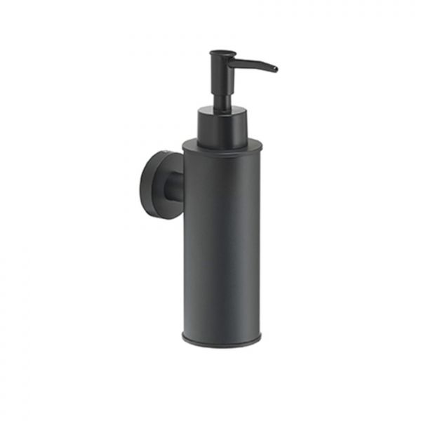 Gedy Seal Black Round Soap Dispenser