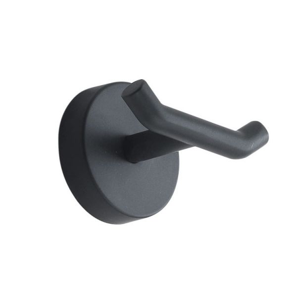 Gedy Eros Black Double Robe Hook