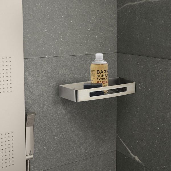 Gedy Nerva Brushed Stainless Steel Shower Basket #2