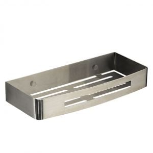 Gedy Nerva Brushed Stainless Steel Shower Basket