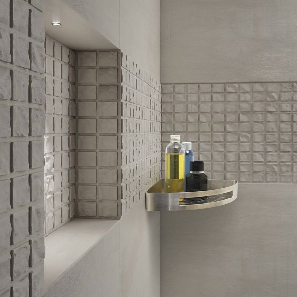 Gedy Nerva Brushed Stainless Steel Corner Shower Basket #2