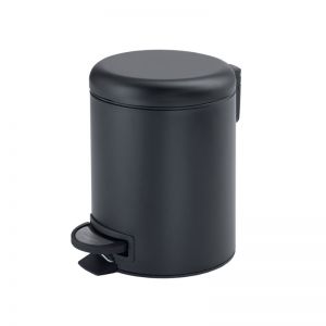 Gedy Matt Black  Potty Pedal Bin 3L