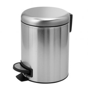 Gedy Potty Brushed Stainless Steel Pedal Bin 3L