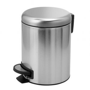 Gedy Potty Brushed Stainless Steel Pedal Bin 3L
