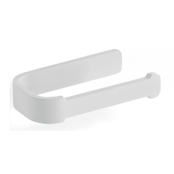 Gedy Outline Matt White Wall Mounted Open Toilet Roll Holder