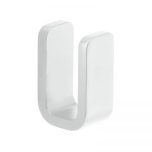 Gedy Outline Matt White Wall Mounted Robe Hook