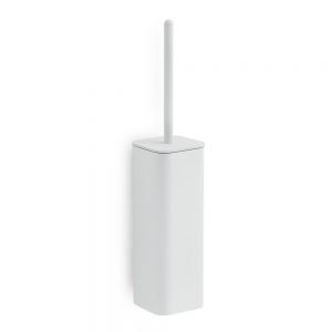 Gedy Outline Matt White Wall Mounted Toilet Brush Set