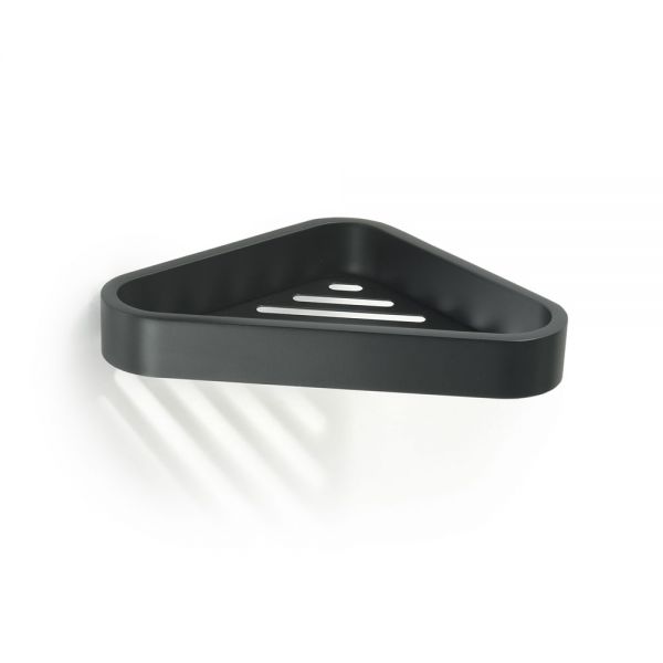Gedy Outline Matt Black Wall Mounted Corner Shower Basket